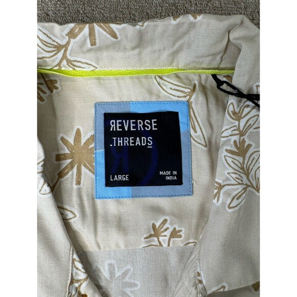 Reverse Threads Mens Button Up Shirt Size Large - Picture 6 of 9